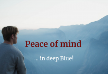 Peace of mind in deep Blue! Meditation