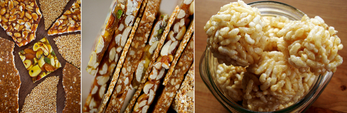 How to make Groundnut (Peanut) Chikki and Puffed rice (Mamra) Laddu