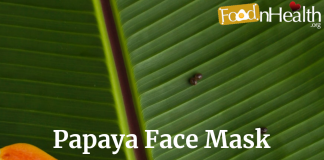 Papaya Face Pack For Glowing And Lightening of skin