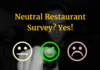 Neutral Restaurant Survey