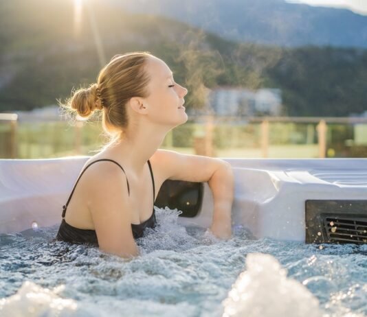 above-ground spa